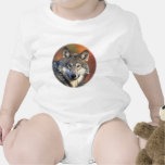Stunning grey wolf t-shirts