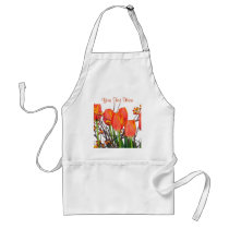 Stunning Light Orange Tulip Arrangement Design aprons