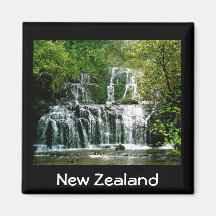 Stunning New Zealand Waterfall Fridge Magnets