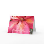 Stunning Pink Flower Greeting Card