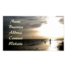 Stunning Sunset At Siesta Keyes Business Card Template