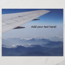 Stunnning Aerial View of Mountain Ranges Custom Flyer