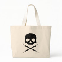 Stuntman Mike Death Proof Skull Crossbolts Tote Bag