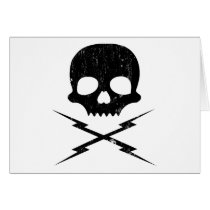 Stuntman Mike Death Proof Skull Crossbolts Greeting Cards
