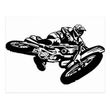 Stunts Motorcycle Bikers Postcard