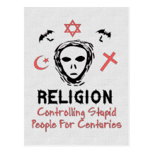 Stupid People Control Post Cards