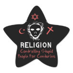 Stupid People Control Star Stickers