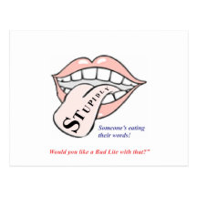 STUPIDLY BUD POST CARD