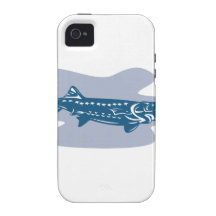 Sturgeon Fish Retro Case For The iPhone 4