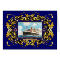 Stuttgart  Vintage Steamship Passenger Ship Greeting Cards