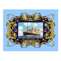 Stuttgart  Vintage Steamship Passenger Ship Post Cards
