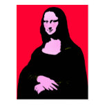 Style d'art de bruit de Mona Lisa Carte Postale
