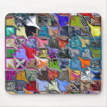 Style déformé coloré Mousepad de motif Tapis De Souris