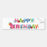 style d'enfant en bas âge de joyeux anniversaire autocollant pour voiture