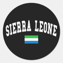 Style d'université de Sierra Leone Autocollants