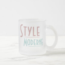 STYLE MODERNE mug (frosted glass)