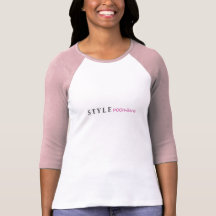Style Pooh-Bahs 3/4 Sleeve Logo Tee