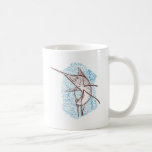 style sautant de gravure sur bois en pélerin mug