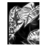 Styled Leaves 1 Solarized Glow Postcard