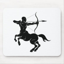 Stylised centaur archer illustration mouse pads