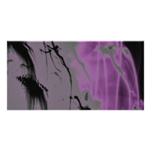stylised Japanese ink Photo Card Template