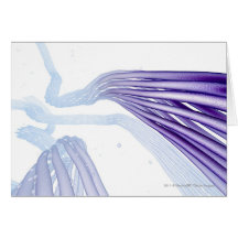 Stylised nerve fibres greeting cards
