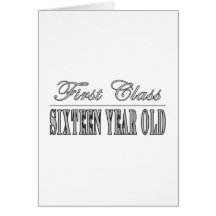 Stylish 16th Birthdays : First Class Sixteen Greeting Cards