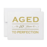 Stylish 40th Birthday Gifts Custom Invite