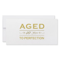 Stylish 40th Birthday Gifts Photo Card Template