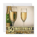 Stylish 50th Birthday Party Invitations - Formal