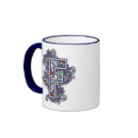 STYLISH  AND COLORFUL MONOGRAM F mugs