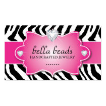 Stylish and Modern Zebra Print  Business Card
