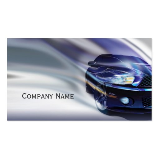 Stylish automotive business card