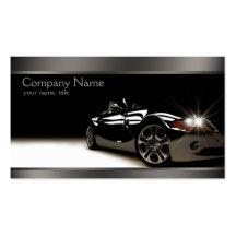 Stylish automotive business card