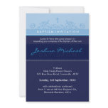 STYLISH BAPTISM INVITES :: elegant 5P