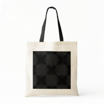 Stylish, black circles design. canvas bags