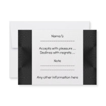 Stylish, black circles design. Custom Personalized Announcements