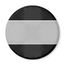 Stylish, black circles design. Custom Refrigerator Magnets
