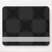Stylish, black circles design. Custom Mouse Pad