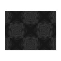 Stylish, black circles design. Custom Postcards
