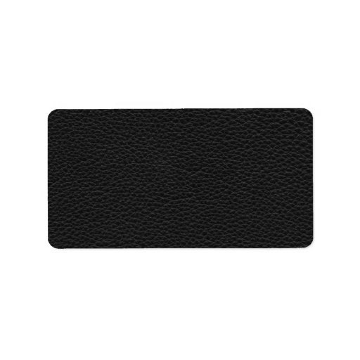 Stylish Black Printed Pattern. Address Label