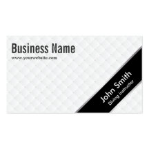 Stylish Black Stripe Diving Business Card