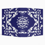 Stylish Blue and White Binder