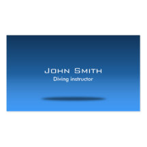 Stylish Blue Room Diving Business Card