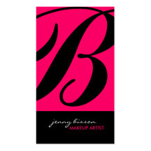 Stylish & Bold Monogram Business Cards