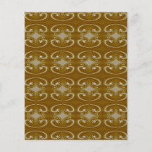 Stylish Brown Swirl Pattern. Personalized Flyer