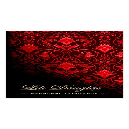 Stylish Business Card (all purpose) - "Roccoco"