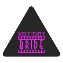 Stylish Chic Brides Gifts World's Greatest Bride Stickers