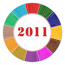 Stylish Circular 2011 Calendar