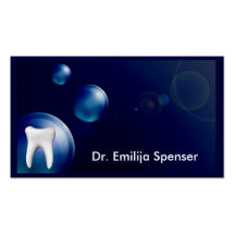 Stylish dental art business card